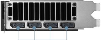 4x DisplayPort 2.1b
