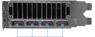 4x DisplayPort 2.1b