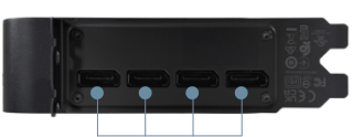 4x DisplayPort 2.1b