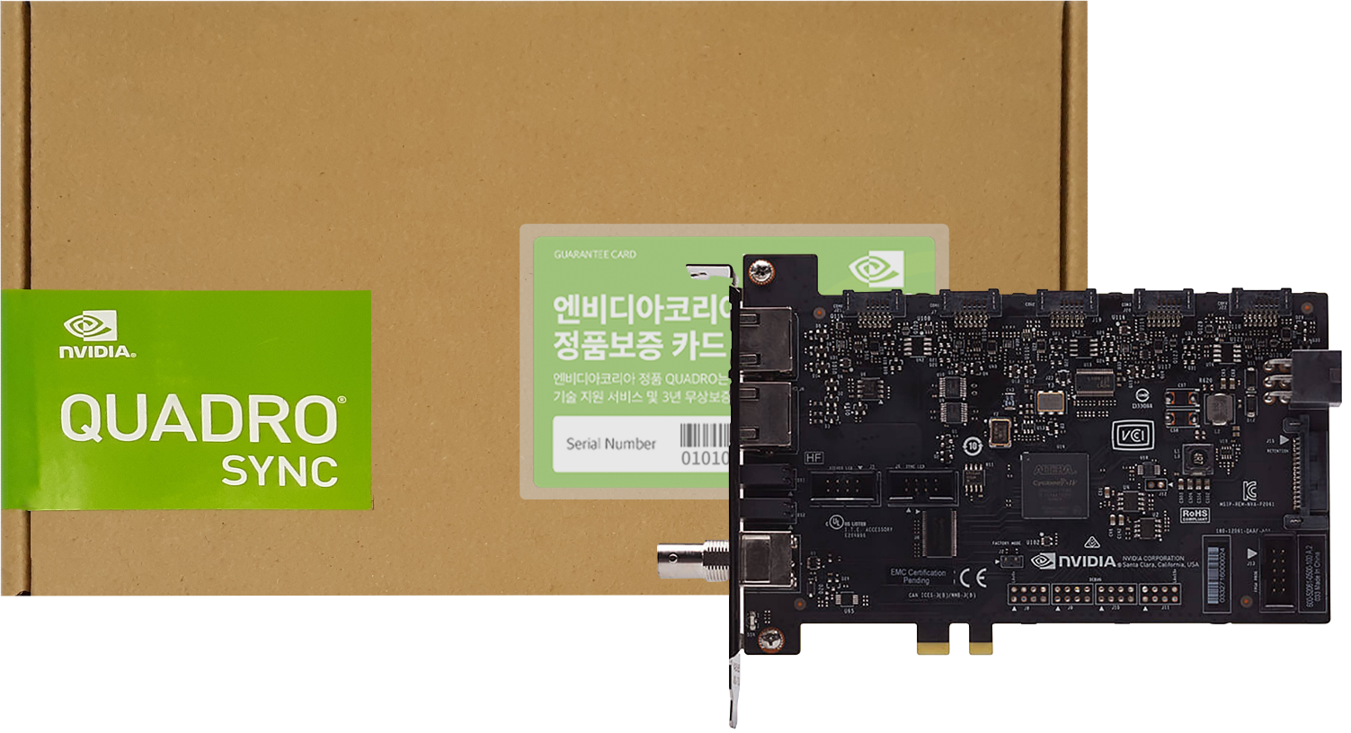 NVIDIA Quadro Sync II / Genuine Serial Number Card